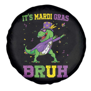 Bruh Mardi Gras Spare Tire Cover Dinosaur Meme New Orleans Party Custume Beads TS10 Print Your Wear