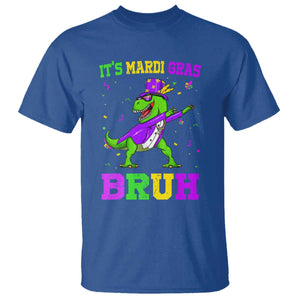 Bruh Mardi Gras T Shirt Dinosaur Meme New Orleans Party Custume Beads TS10 Royal Blue Print Your Wear