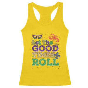 Mardi Gras Racerback Tank Top Let The Good Times Roll Glitter Print TS10 Daisy Print Your Wear