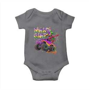 Mardi Gras Baby Onesie Dabbing Crawfish Monster Truck TS10 Charcoal Print Your Wear