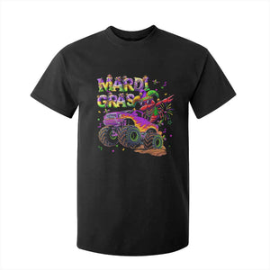 Mardi Gras T Shirt For Kid Dabbing Crawfish Monster Truck TS10 Black Print Your Wear