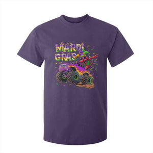Mardi Gras T Shirt For Kid Dabbing Crawfish Monster Truck TS10 Purple Print Your Wear