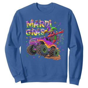 Mardi Gras Sweatshirt Dabbing Crawfish Monster Truck TS10 Royal Blue Print Your Wear