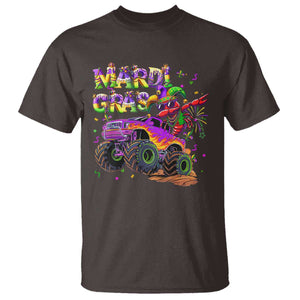 Mardi Gras T Shirt Dabbing Crawfish Monster Truck TS10 Dark Chocolate Print Your Wear