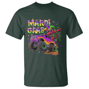Mardi Gras T Shirt Dabbing Crawfish Monster Truck TS10 Dark Forest Green Print Your Wear