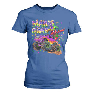 Mardi Gras T Shirt For Women Dabbing Crawfish Monster Truck TS10 Royal Blue Print Your Wear
