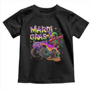Mardi Gras Toddler T Shirt Dabbing Crawfish Monster Truck TS10 Black Print Your Wear