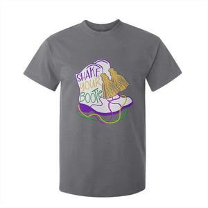 Mardi Gras T Shirt For Kid Shake Your Bootie Bead Boots TS10 Charcoal Print Your Wear