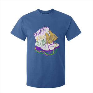 Mardi Gras T Shirt For Kid Shake Your Bootie Bead Boots TS10 Royal Blue Print Your Wear