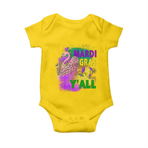 Its Mardi Gras Yall Baby Onesie Funny Carnival Flamingo TS10 Daisy Print Your Wear