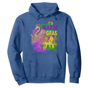 Its Mardi Gras Yall Hoodie Funny Carnival Flamingo TS10 Royal Blue Print Your Wear
