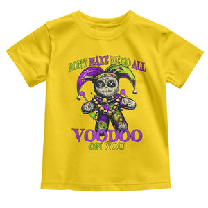 Mardi Gras Voodoo Toddler T Shirt New Orleans Witch Doctor Dont Make Me Go All Voodoo On You TS10 Daisy Print Your Wear