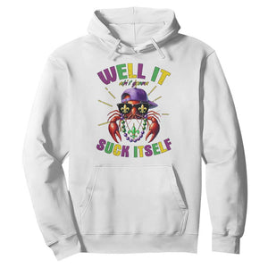 It Aint Gonna Suck Itself Crawfish Funny Mardi Gras Hoodie TS10 White Print Your Wear