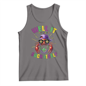 It Aint Gonna Suck Itself Crawfish Funny Mardi Gras Tank Top TS10 Deep Heather Print Your Wear