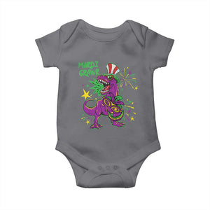 Mardi Gras Dino Baby Onesie Toddler Kids Boys Gift Mardi Grawr TS10 Charcoal Print Your Wear