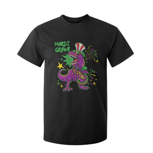 Mardi Gras Dino T Shirt For Kid Toddler Kids Boys Gift Mardi Grawr TS10 Black Print Your Wear
