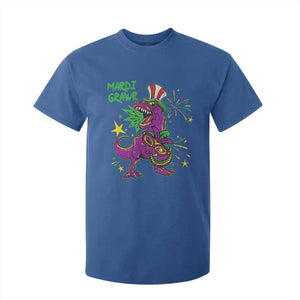 Mardi Gras Dino T Shirt For Kid Toddler Kids Boys Gift Mardi Grawr TS10 Royal Blue Print Your Wear