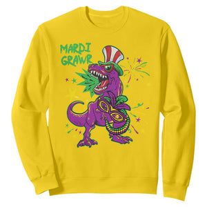 Mardi Gras Dino Sweatshirt Toddler Kids Boys Gift Mardi Grawr TS10 Daisy Print Your Wear
