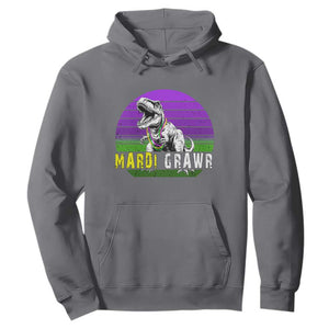 Mardi Grawr Dinosaur Hoodie Toddler Kids Boys Gift TS10 Charcoal Print Your Wear