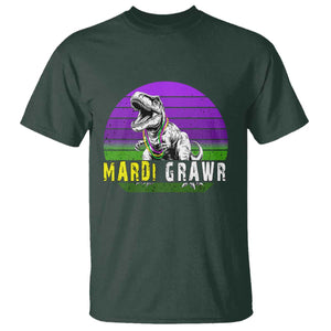 Mardi Grawr Dinosaur T Shirt Toddler Kids Boys Gift TS10 Dark Forest Green Print Your Wear