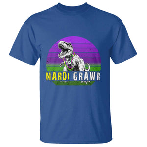 Mardi Grawr Dinosaur T Shirt Toddler Kids Boys Gift TS10 Royal Blue Print Your Wear