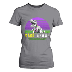 Mardi Grawr Dinosaur T Shirt For Women Toddler Kids Boys Gift TS10 Charcoal Print Your Wear