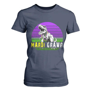 Mardi Grawr Dinosaur T Shirt For Women Toddler Kids Boys Gift TS10 Navy Print Your Wear