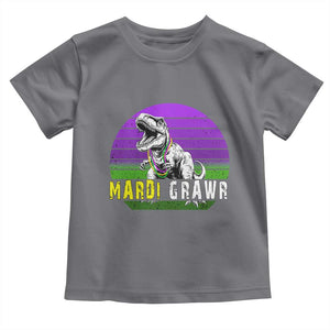 Mardi Grawr Dinosaur Toddler T Shirt Toddler Kids Boys Gift TS10 Charcoal Print Your Wear