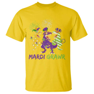 Mardi Gras Dinosaur T Shirt Dino Mardi Grawr Firework TS10 Daisy Print Your Wear