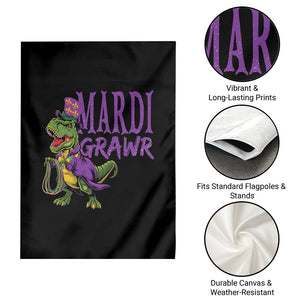 Dinosaur Mardi Gras Garden Flag Funny Meme New Orleans Party Custume Beads TS10 Print Your Wear