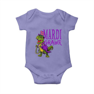 Dinosaur Mardi Gras Baby Onesie Funny Meme New Orleans Party Custume Beads TS10 Violet Print Your Wear