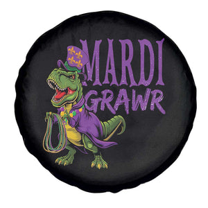 Dinosaur Mardi Gras Spare Tire Cover Funny Meme New Orleans Party Custume Beads TS10 Print Your Wear