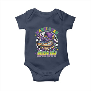 Bruh Mardi Gras Crocodile Baby Onesie Alligator Costume Teens Boys Kids TS10 Navy Print Your Wear