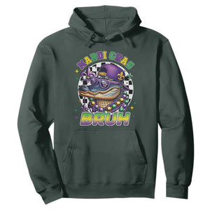Bruh Mardi Gras Crocodile Hoodie Alligator Costume Teens Boys Kids TS10 Dark Forest Green Print Your Wear