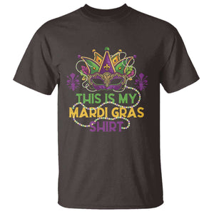 This Is My Mardi Gras Shirt T Shirt Funny Outfit Party Mask Costume TS10 Dark Chocolate Print Your Wear