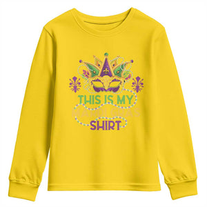 This Is My Mardi Gras Shirt Youth Sweatshirt Funny Outfit Party Mask Costume TS10 Daisy Print Your Wear