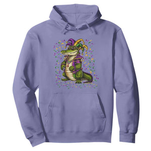 Mardigator Mardi Gras Hoodie Alligator Louisiana New Orleans Party Custume Beads TS10 Violet Print Your Wear