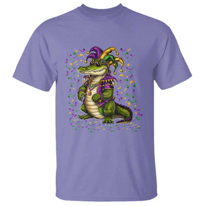 Mardigator Mardi Gras T Shirt Alligator Louisiana New Orleans Party Custume Beads TS10 Violet Print Your Wear