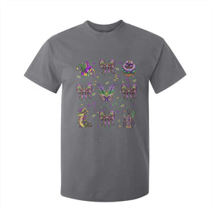 Mardi Gras Coquette T Shirt For Kid Glitter Print Louisiana New Orleans Party Custume Beads TS10 Charcoal Print Your Wear
