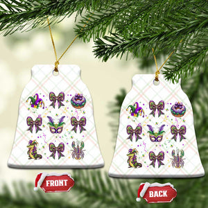 Mardi Gras Coquette Ceramic Ornament Glitter Print Louisiana New Orleans Party Custume Beads TS10 Print Your Wear