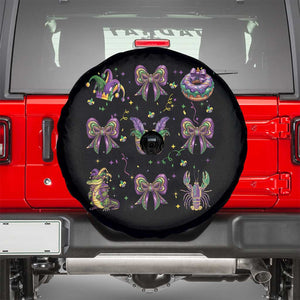 Mardi Gras Coquette Spare Tire Cover Glitter Print Louisiana New Orleans Party Custume Beads TS10 Black Print Your Wear