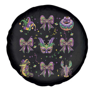 Mardi Gras Coquette Spare Tire Cover Glitter Print Louisiana New Orleans Party Custume Beads TS10 Print Your Wear