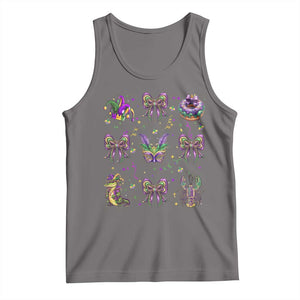 Mardi Gras Coquette Tank Top Glitter Print Louisiana New Orleans Party Custume Beads TS10 Deep Heather Print Your Wear