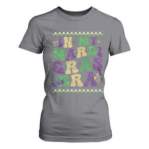 In My Mardi Gras Era T Shirt For Women Carnival New Orleans Trip Glitter Print TS10 Charcoal Print Your Wear