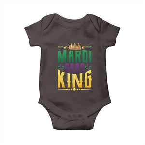 Mardi Gras King Baby Onesie Funny Men Carnival Costume Gift TS10 Dark Chocolate Print Your Wear