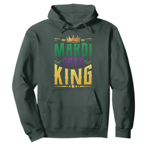 Mardi Gras King Hoodie Funny Men Carnival Costume Gift TS10 Dark Forest Green Print Your Wear
