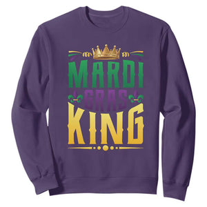 Mardi Gras King Sweatshirt Funny Men Carnival Costume Gift TS10 Purple Print Your Wear