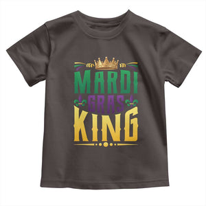 Mardi Gras King Toddler T Shirt Funny Men Carnival Costume Gift TS10 Dark Chocolate Print Your Wear