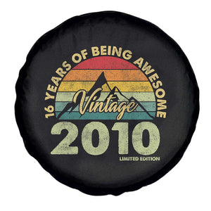 16th Birthday Spare Tire Cover Vintage 2010 Limited Edition 16 Year Old Gift TS10 Print Your Wear