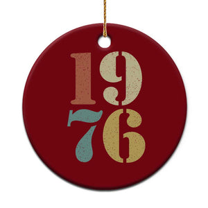 50th Birthday Ceramic Ornament Retro Vintage 1976 50 Year Old Gifts TS10 1pc Red Print Your Wear